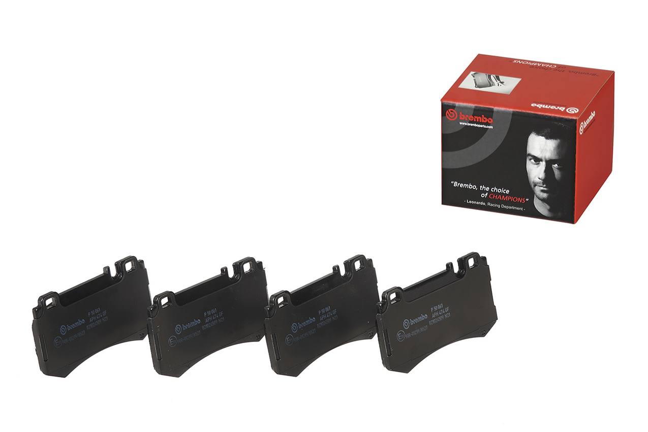 Mercedes Disc Brake Pad Set - Rear (Low-Met) 005420672041 Brembo