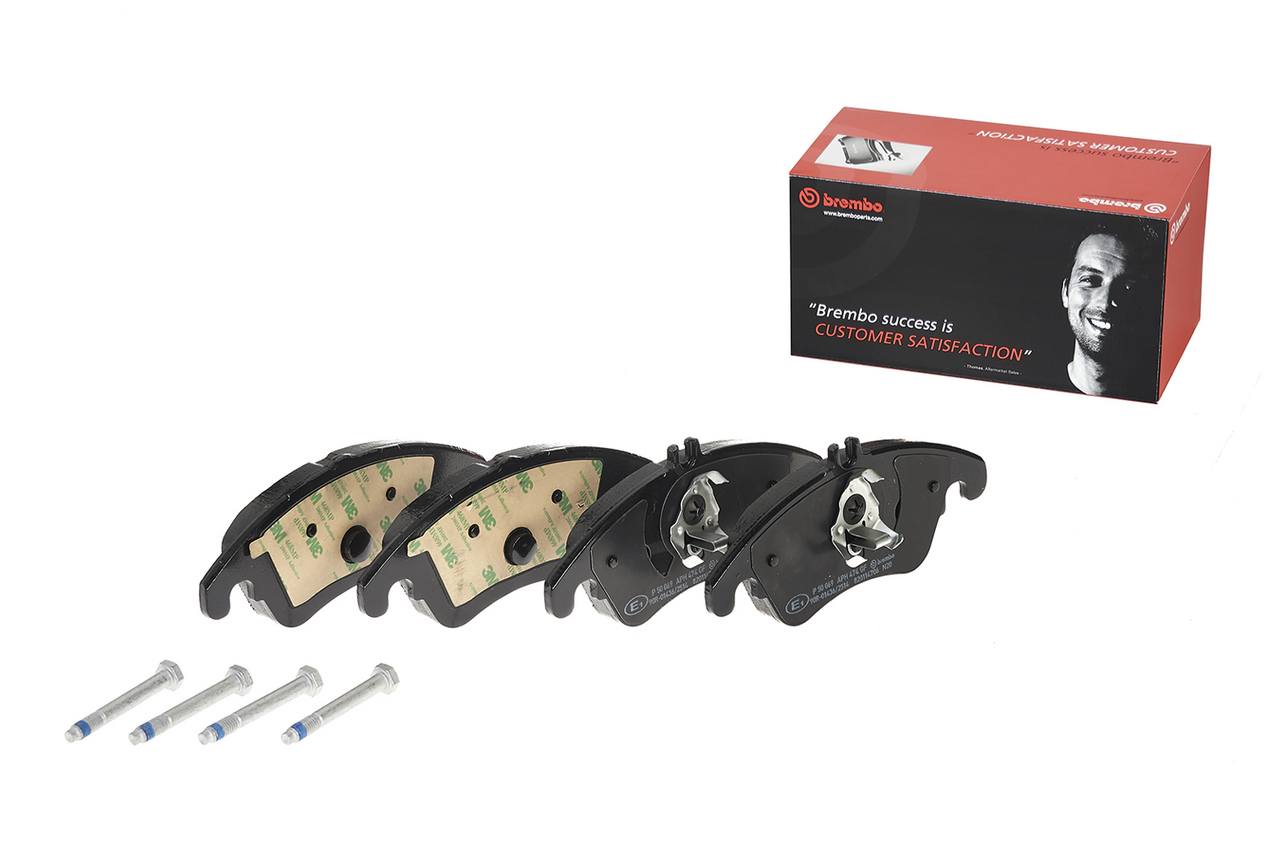 Mercedes Disc Brake Pad and Rotor Kit - Front (322mm) (Low-Met) Brembo