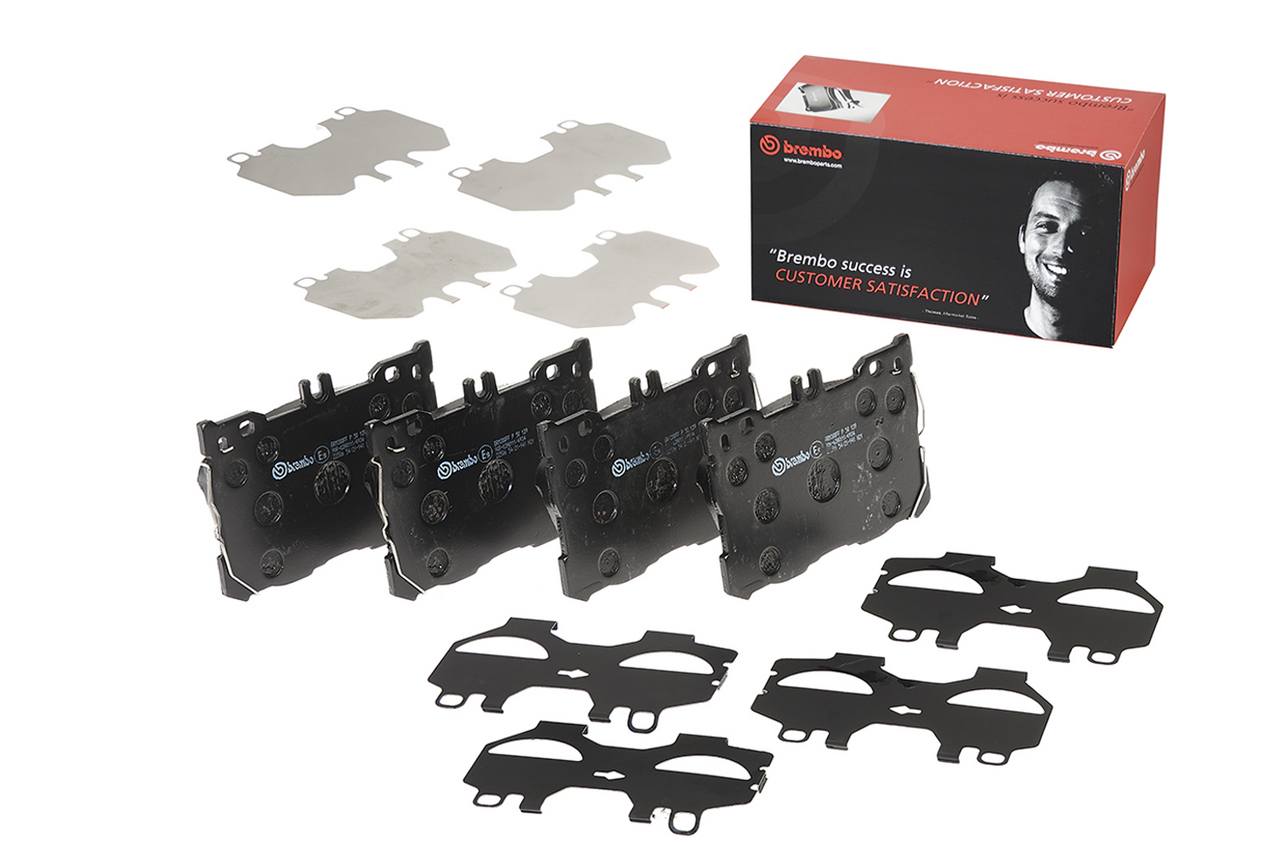 Mercedes Disc Brake Pad and Rotor Kit - Front (322mm) (Low-Met) Brembo