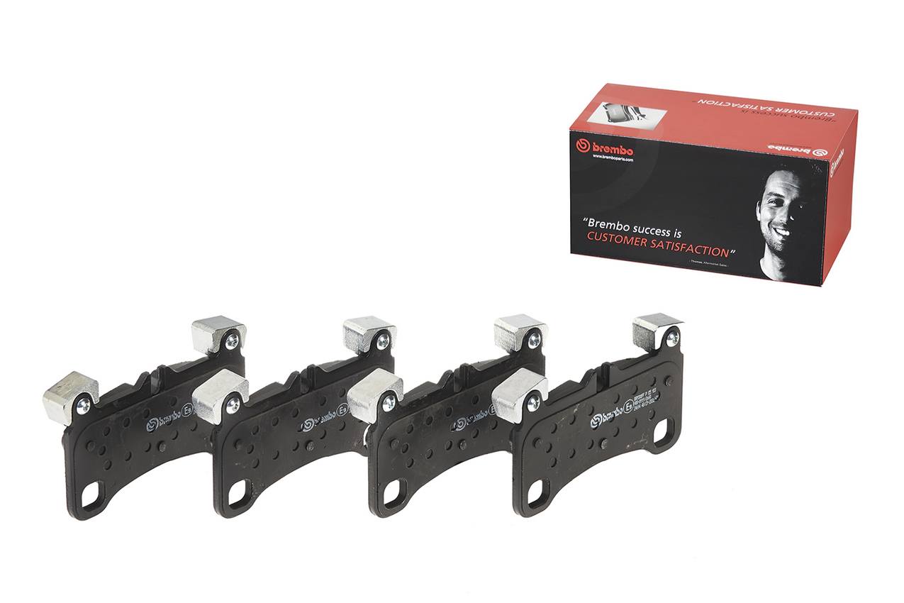 Porsche Disc Brake Pad Set - Rear (Low-Met) 95535293964 Brembo