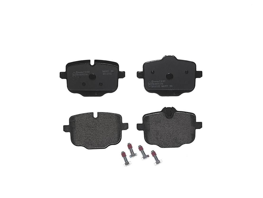 BMW Disc Brake Pad Set - Rear (Low-Met) 34216857805 Brembo