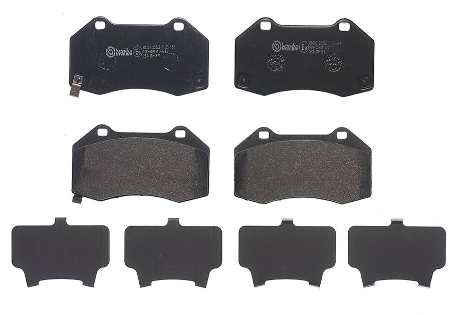 Mazda Chevrolet Disc Brake Pad Set - Front (Low-Met) 25808929 Brembo