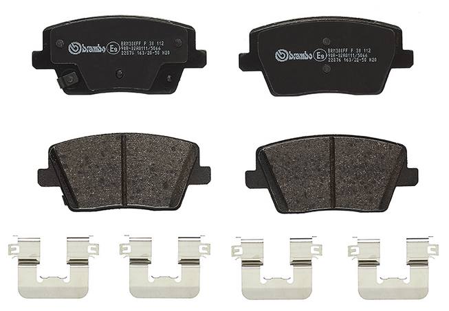 Hyundai Disc Brake Pad Set - Rear (Low-Met) 58302S0A50 Brembo