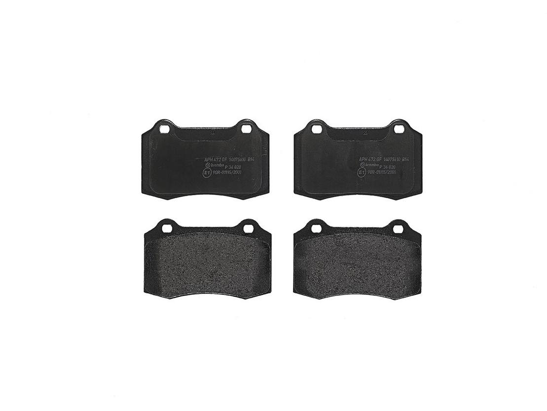 Volvo Jaguar Disc Brake Pad Set - Rear (Low-Met) 30683858 Brembo