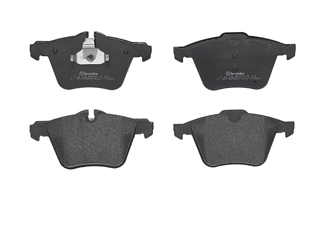 Jaguar Disc Brake Pad Set - Front (Low-Met) T2R10202 Brembo