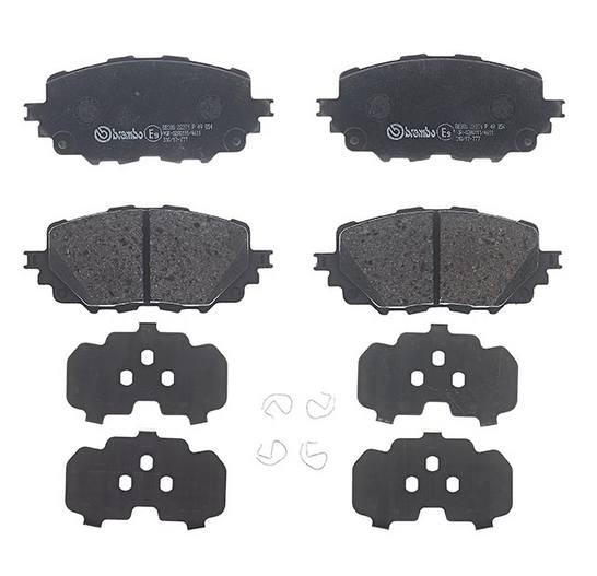 Fiat Mazda Disc Brake Pad Set - Front (Low-Met) 68333395AA Brembo