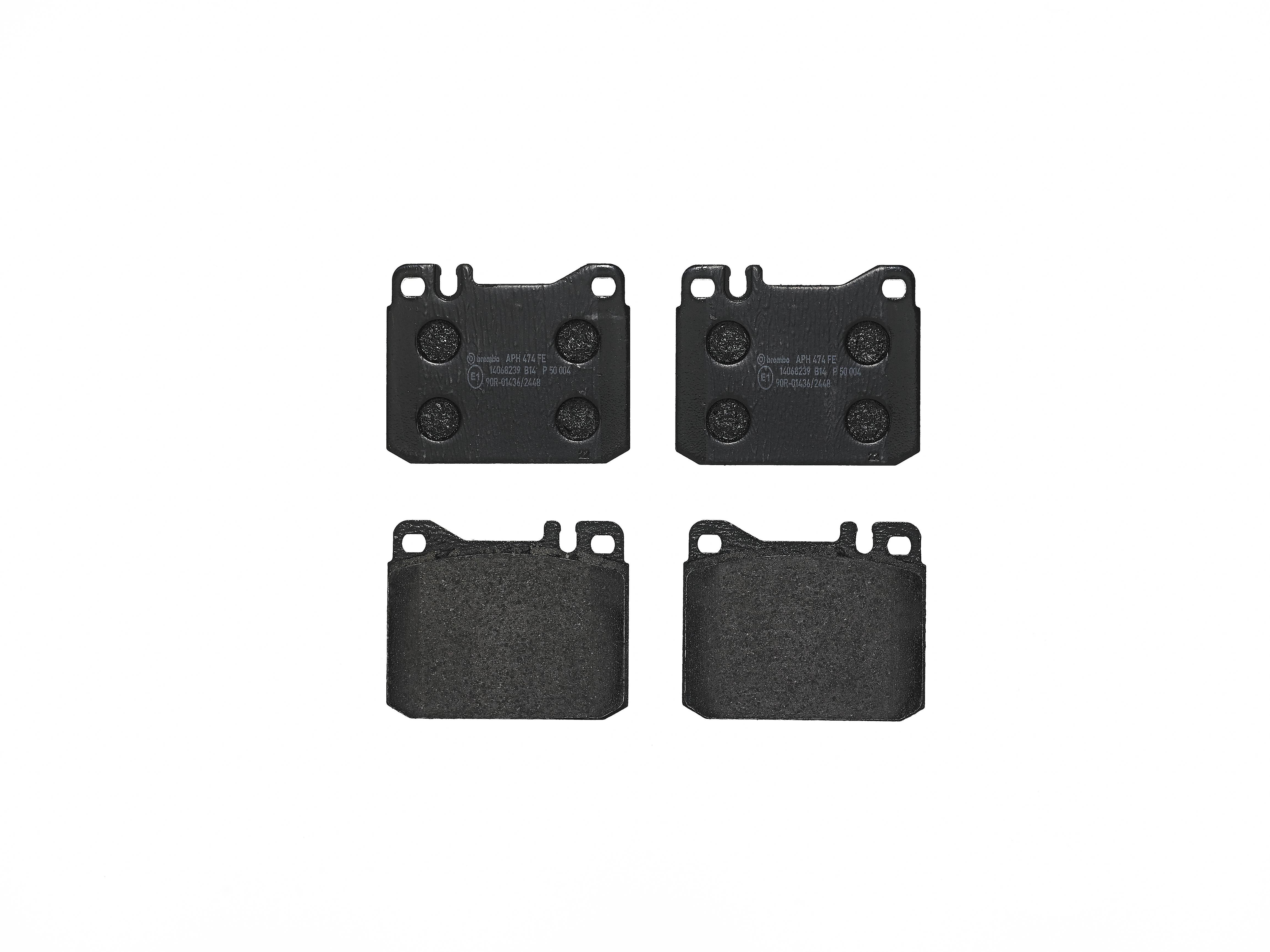 Mercedes Disc Brake Pad Set - Front (Low-Met) 0054204520 Brembo