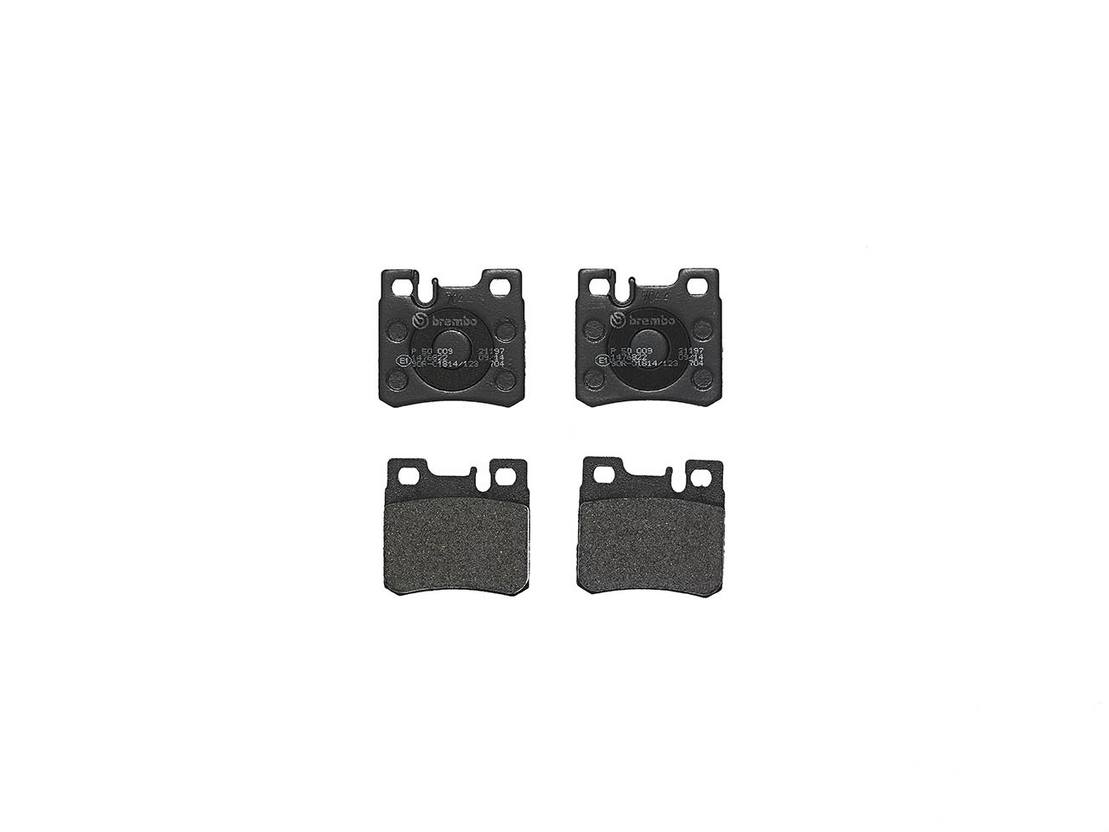 Mercedes Disc Brake Pad Set - Rear (Low-Met) 005420172041 Brembo