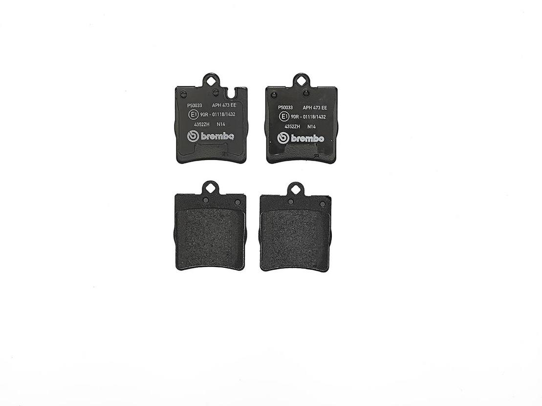 Mercedes Disc Brake Pad Set - Rear (Low-Met) 003420522041 Brembo