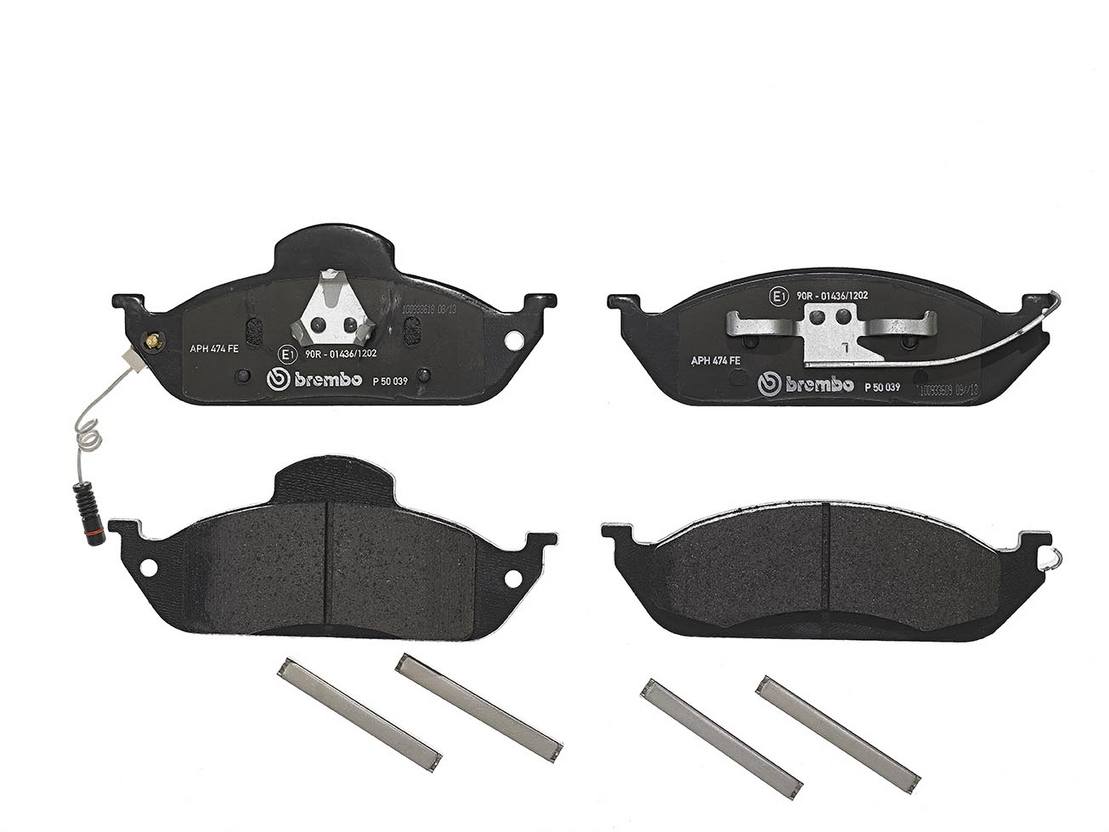 Mercedes Disc Brake Pad Set - Front (Low-Met) 163420122041 Brembo