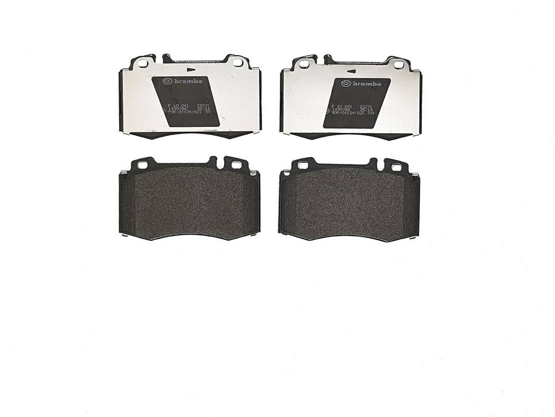 Mercedes Disc Brake Pad Set - Front (Low-Met) 163420102041 Brembo