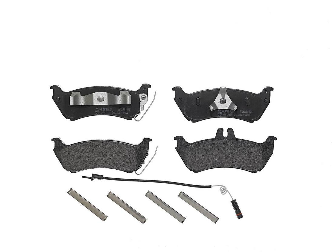 Mercedes Disc Brake Pad Set - Rear (Low-Met) 1634200520 Brembo