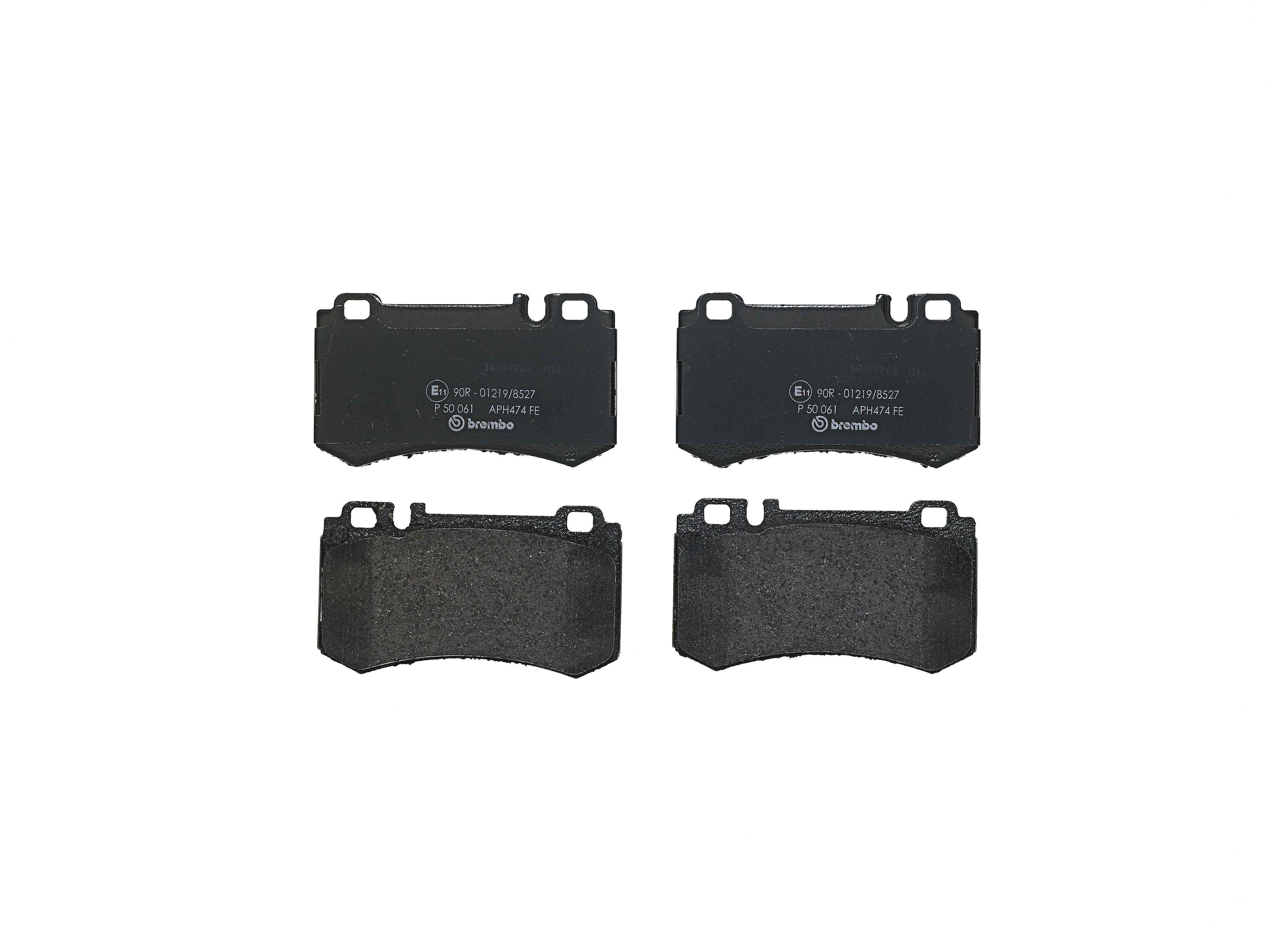 Mercedes Disc Brake Pad Set - Rear (Low-Met) 005420672041 Brembo