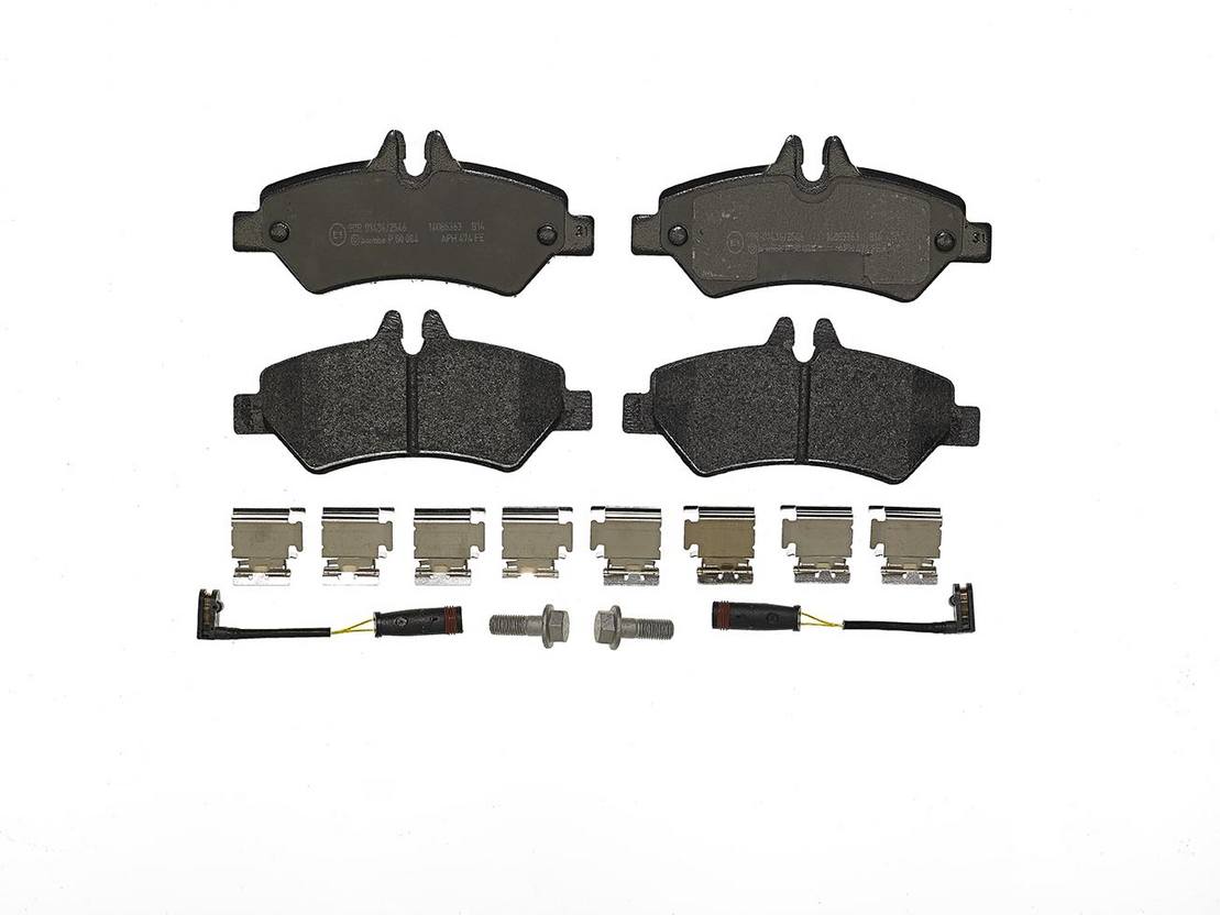 Mercedes Dodge Disc Brake Pad and Rotor Kit - Rear (298mm) (Low-Met) Brembo