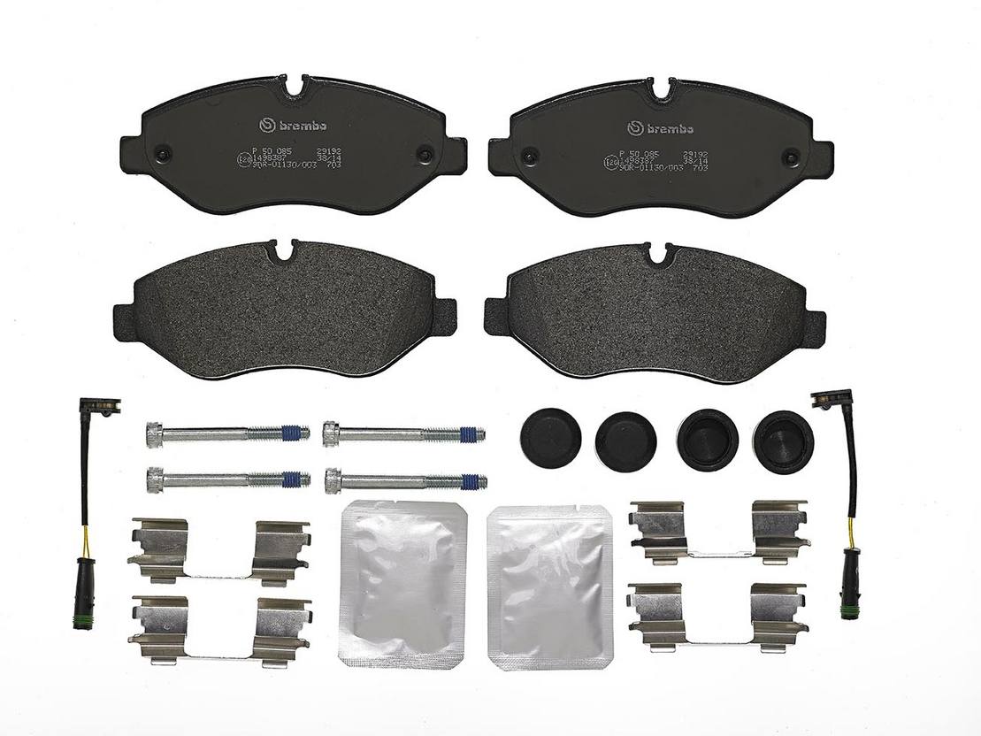 Mercedes Dodge Disc Brake Pad and Rotor Kit - Front (300mm) (Low-Met) Brembo