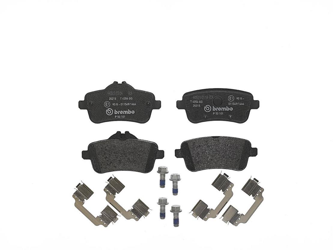 Mercedes Disc Brake Pad Set - Rear (Low-Met) 0074208620 Brembo
