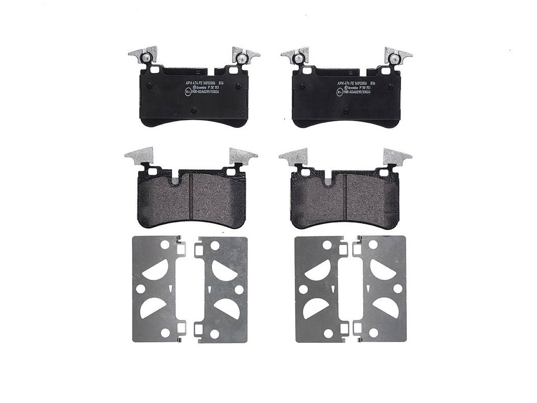 Mercedes Disc Brake Pad Set - Rear (Low-Met) 005420412041 Brembo