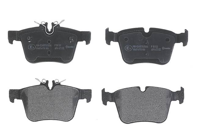 Mercedes Disc Brake Pad Set - Rear (Low-Met) 0084201420 Brembo