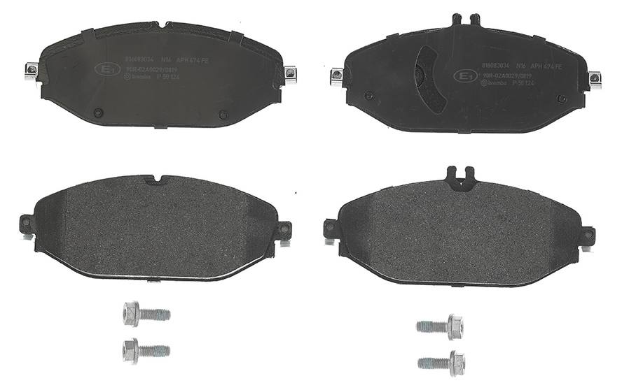 Mercedes Disc Brake Pad Set - Front (Low-Met) 0084203820 Brembo