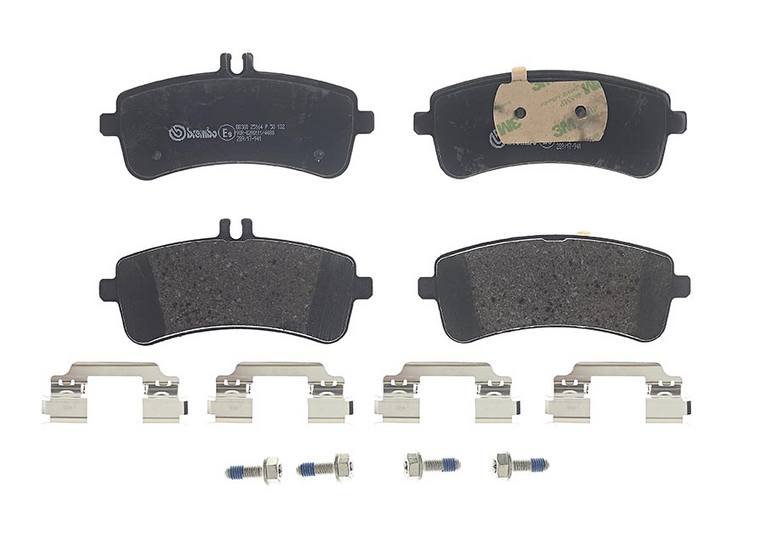 Mercedes Disc Brake Pad Set - Rear (Low-Met) 0084200720 Brembo