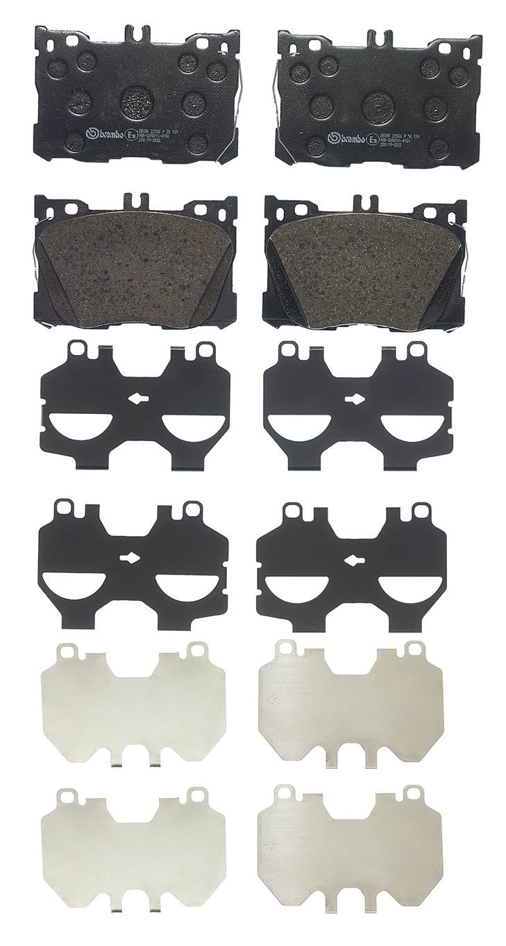 Mercedes Disc Brake Pad Set - Front (Low-Met) 0004209000 Brembo