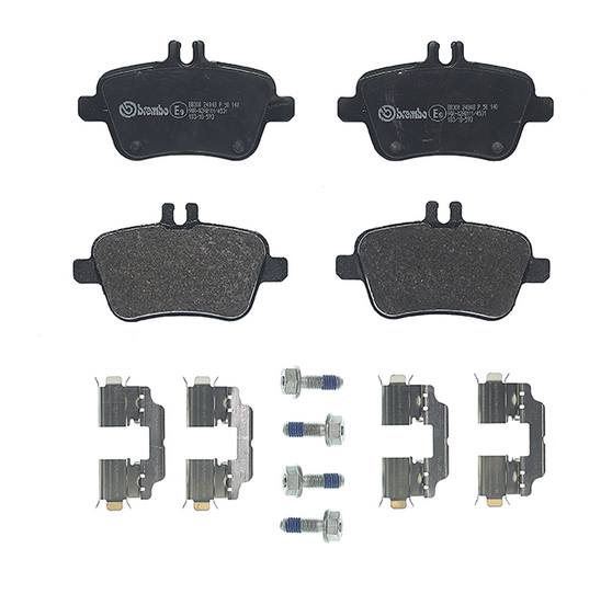 Infiniti Mercedes Disc Brake Pad Set - Rear (Low-Met) 0074209620 Brembo