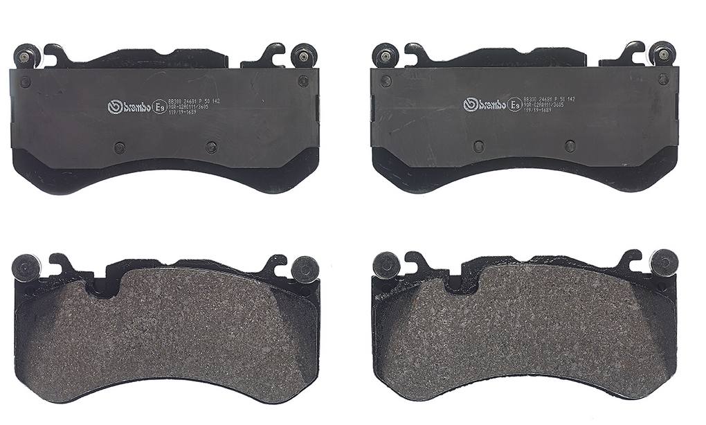 Mercedes Disc Brake Pad Set - Front (Low-Met) 008420412028 Brembo