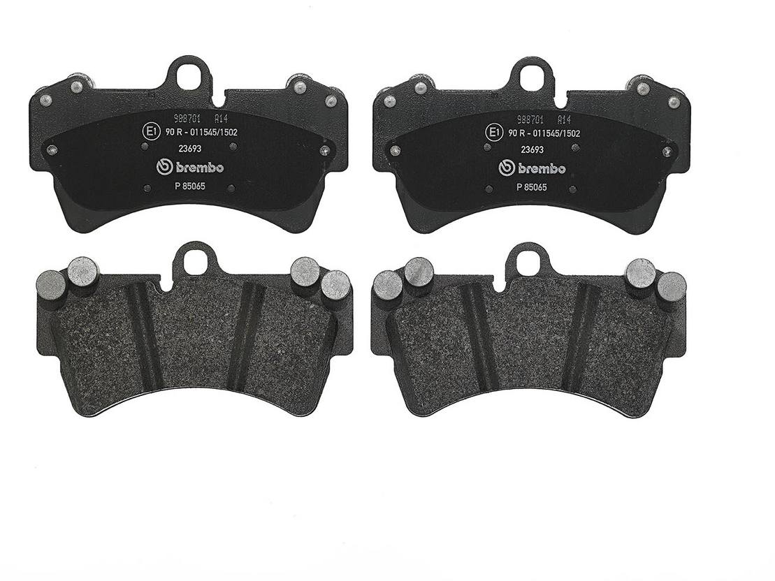 Audi Porsche Volkswagen Disc Brake Pad and Rotor Kit - Front (350mm) (Low-Met) Brembo