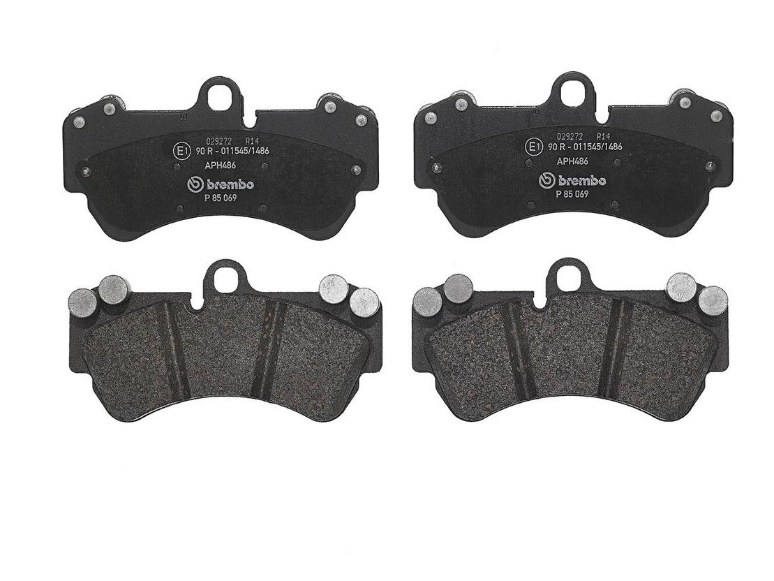 Porsche Volkswagen Disc Brake Pad and Rotor Kit - Front (330mm) (Low-Met) Brembo