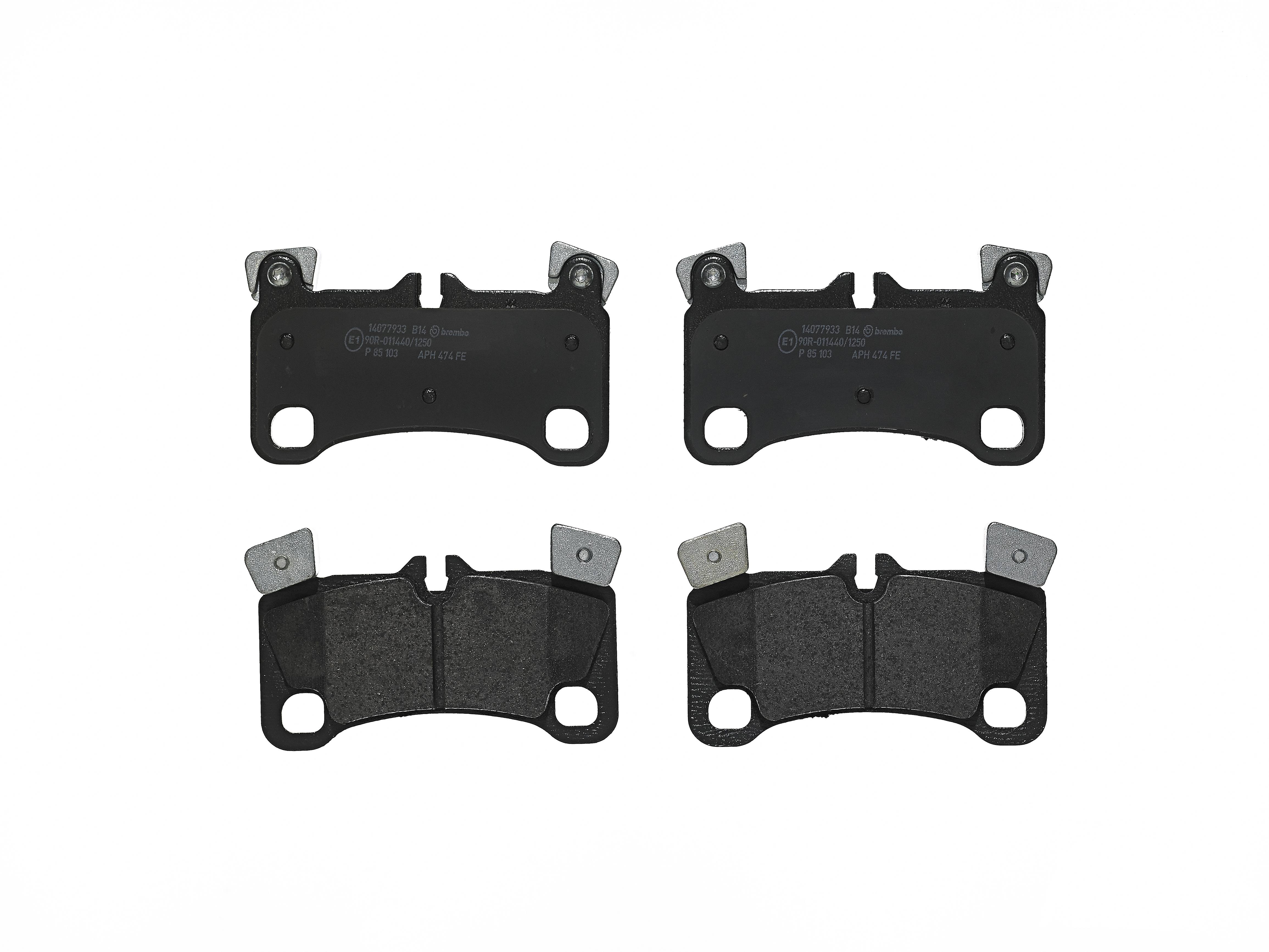 Porsche Disc Brake Pad Set - Rear (Low-Met) 95535293964 Brembo