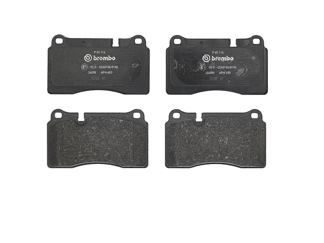 Audi Disc Brake Pad Set - Front (Low-Met) 8J0698151K Brembo