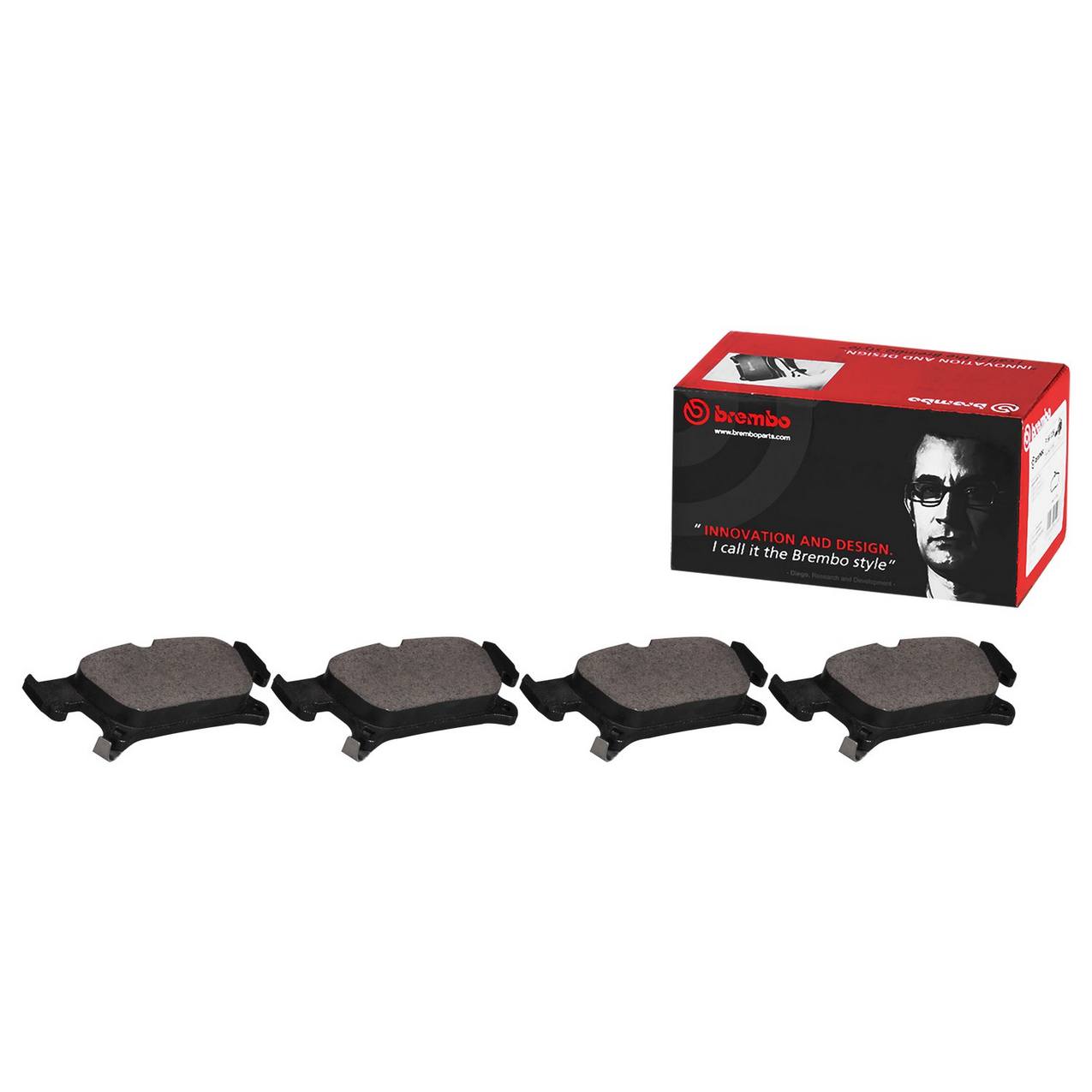 Buick Disc Brake Pad Set - Rear (Ceramic) 23145352 Brembo