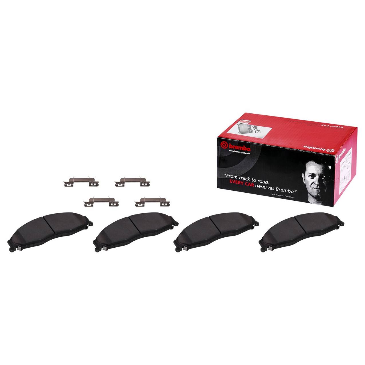 Cadillac Disc Brake Pad Set - Front (Ceramic) 89060358 Brembo