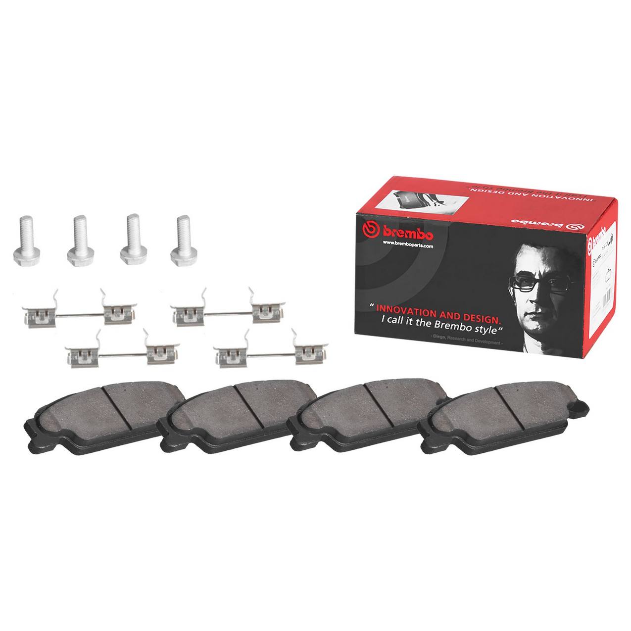 Cadillac Pontiac Disc Brake Pad Set - Rear (Ceramic) 89060217 Brembo