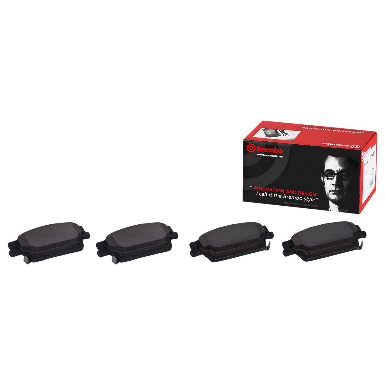 Cadillac Disc Brake Pad Set - Rear (Ceramic) 89047757 Brembo