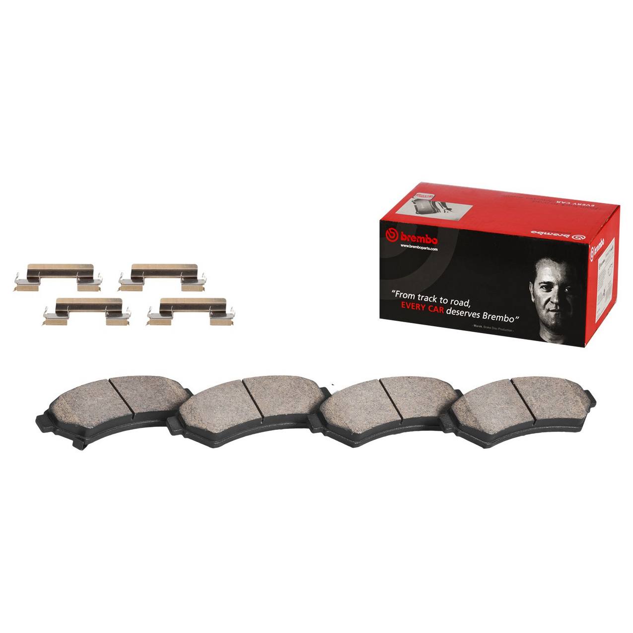 Buick Chevrolet Pontiac Disc Brake Pad Set - Front (Ceramic) 88967257 Brembo