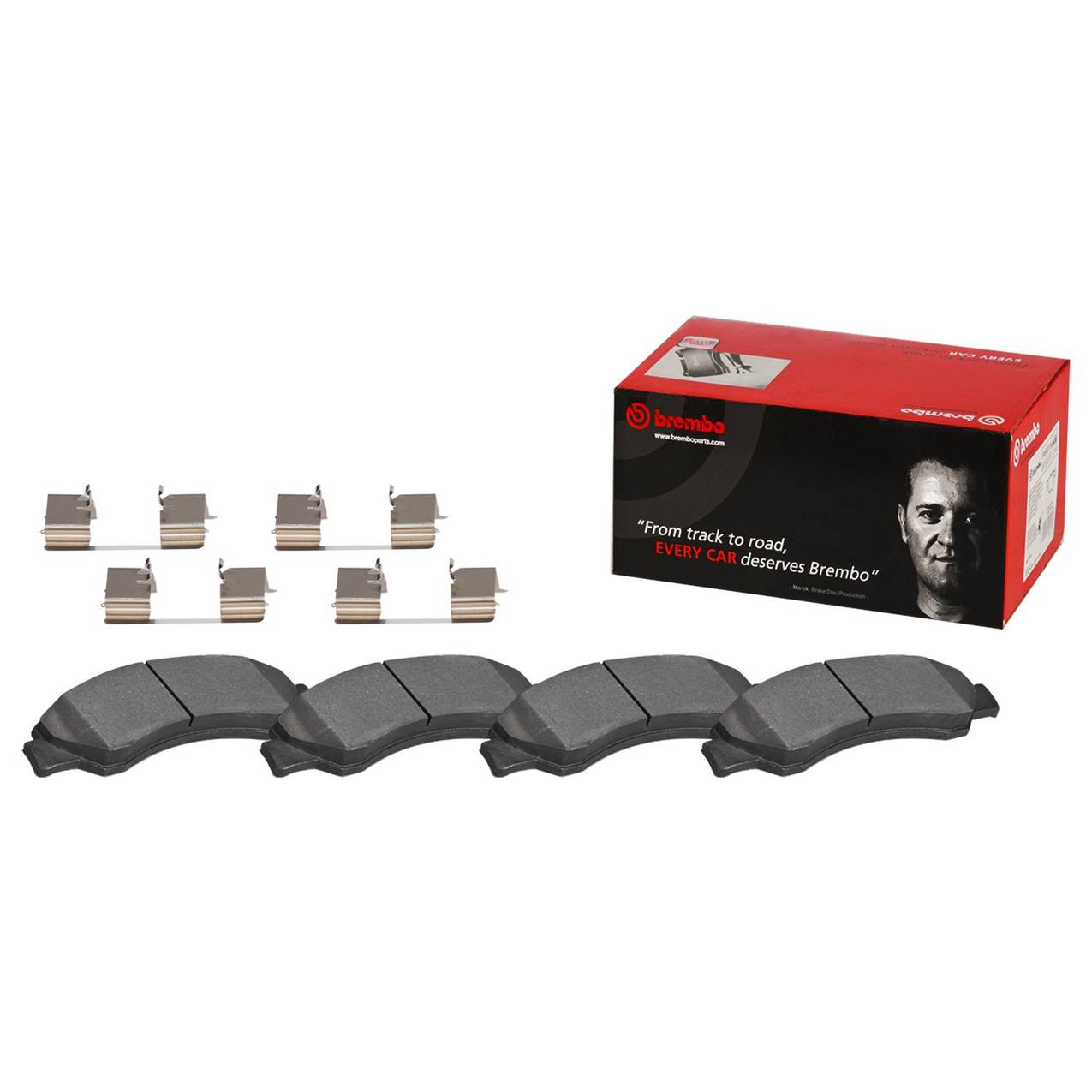 Cadillac Chevrolet GMC Disc Brake Pad and Rotor Kit - Front (330mm) (Ceramic) Brembo