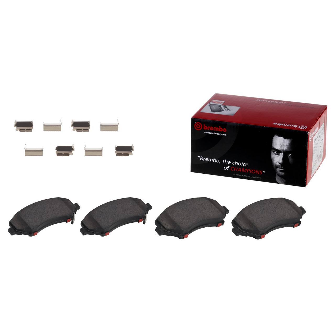 Cadillac Chevrolet Chrysler Disc Brake Pad Set - Rear (Ceramic) 89047744 Brembo