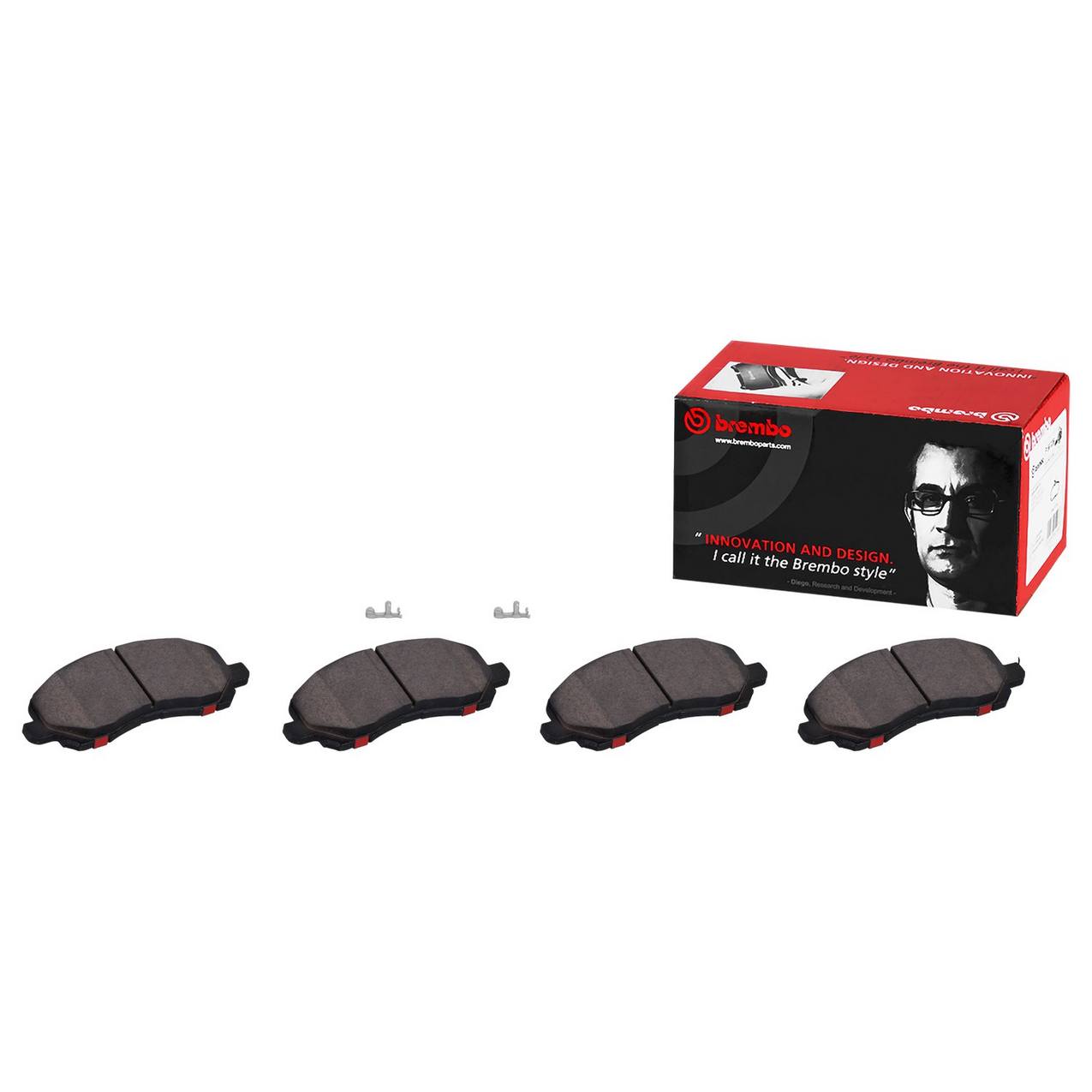 Chrysler Dodge Jeep Disc Brake Pad Set - Front (Ceramic) 68093323AB Brembo