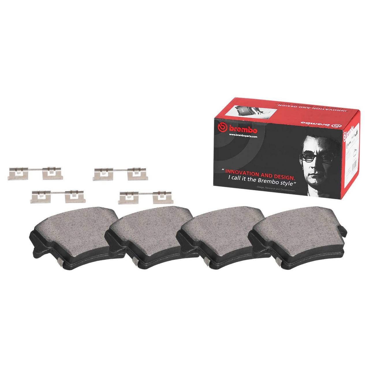 Chrysler Dodge Jeep Disc Brake Pad Set - Front (Ceramic) 68317914AA Brembo