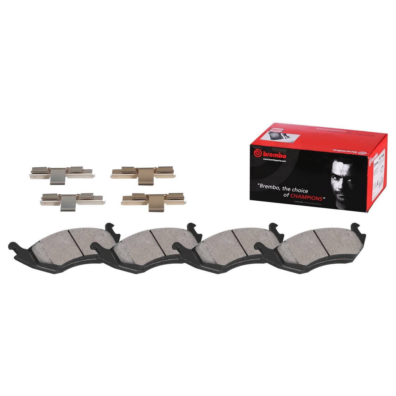 Chrysler Dodge Jeep Disc Brake Pad and Rotor Kit - Front (294mm) (Ceramic) Brembo