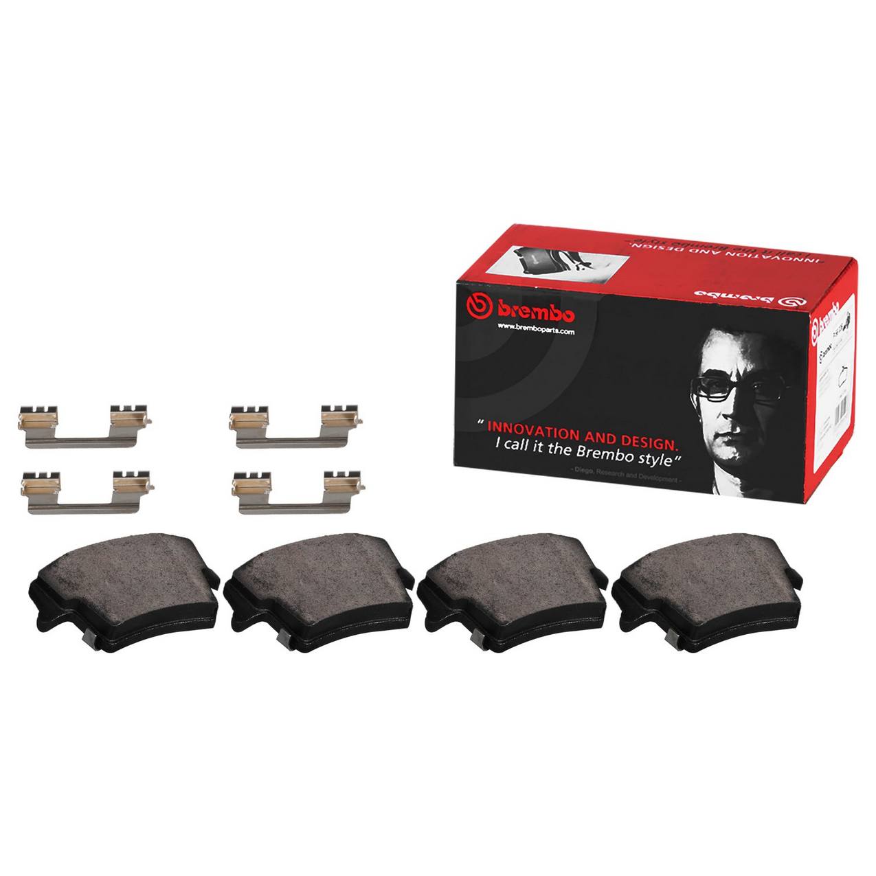 Jeep Fiat Disc Brake Pad Set – Front (Ceramic) 68404783AA Brembo