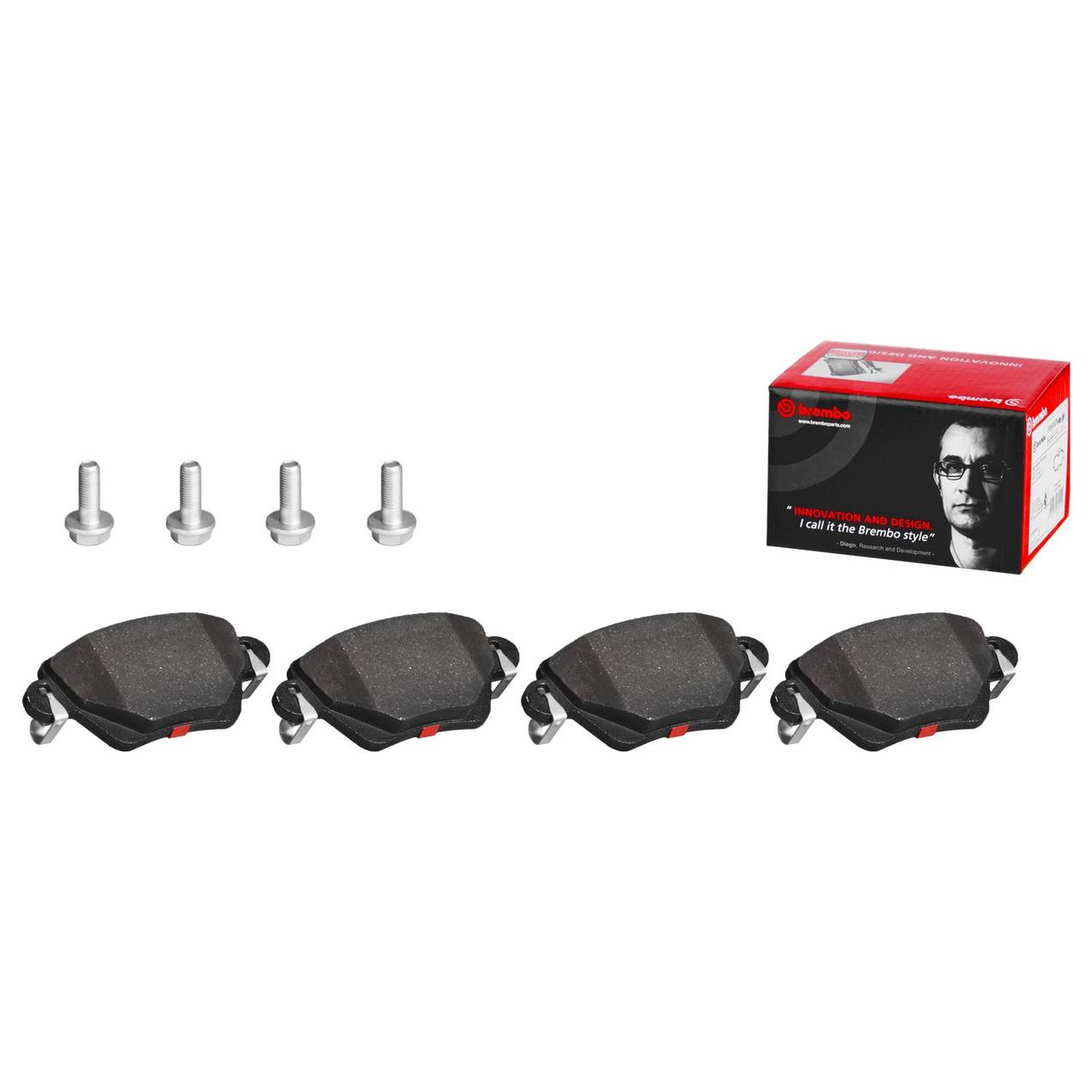 Volvo Mazda Saab Disc Brake Pad Set - Front (Ceramic) 31212184 Brembo