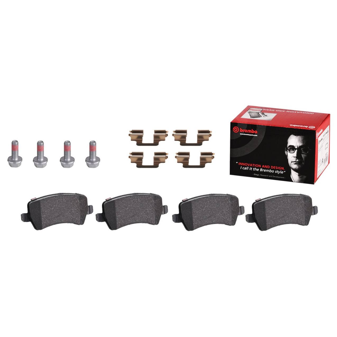 Volvo Disc Brake Pad and Rotor Kit - Front (316mm) (Ceramic) (Xtra) Brembo