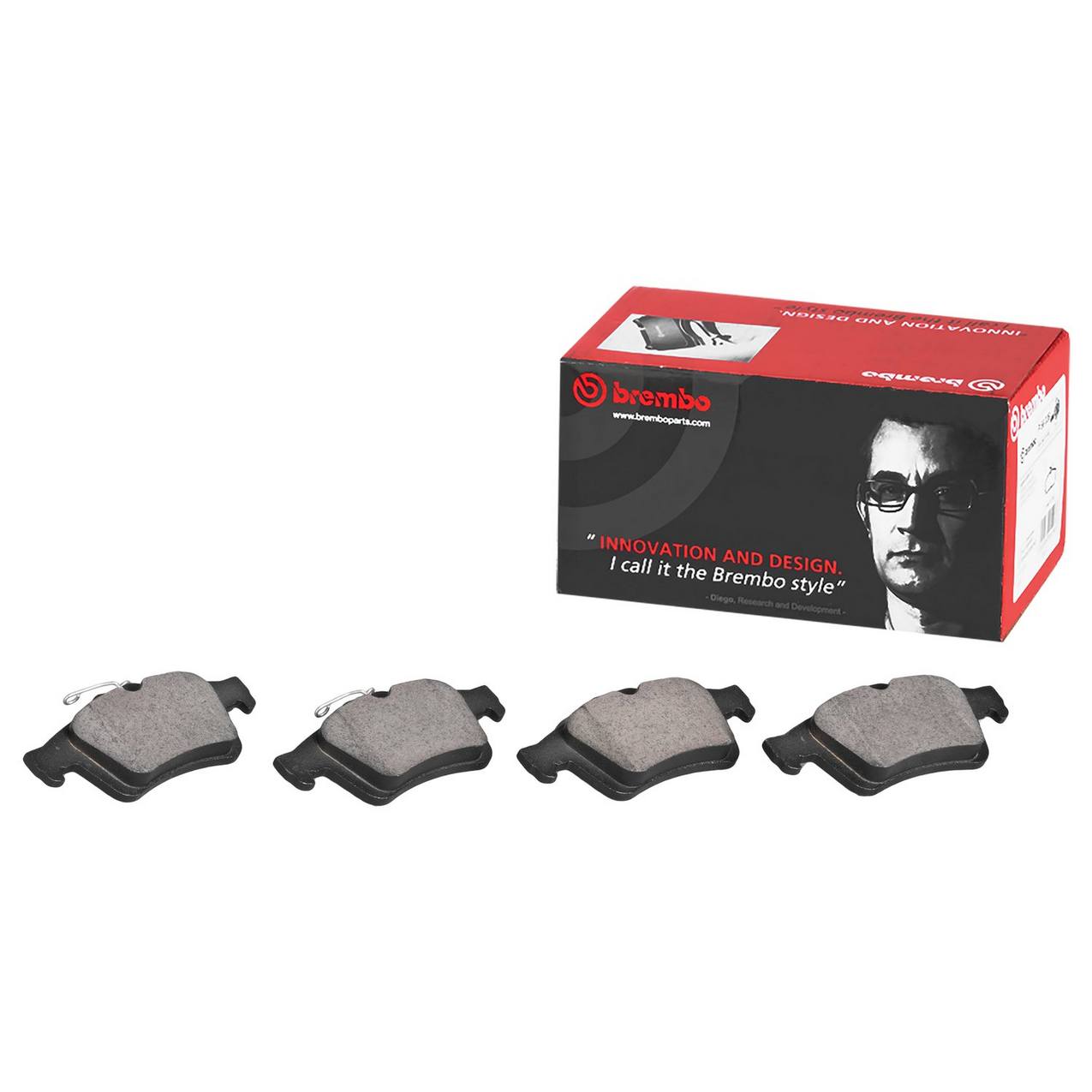 Ford Mazda Mercury Disc Brake Pad Set - Rear (Ceramic) 6L8Z2200B Brembo