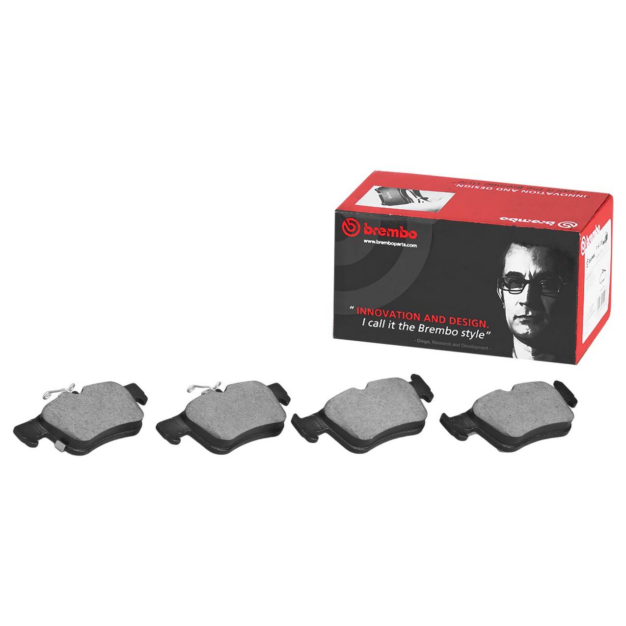 Ford Lincoln Disc Brake Pad Set - Rear (Ceramic) FL3Z2200A Brembo