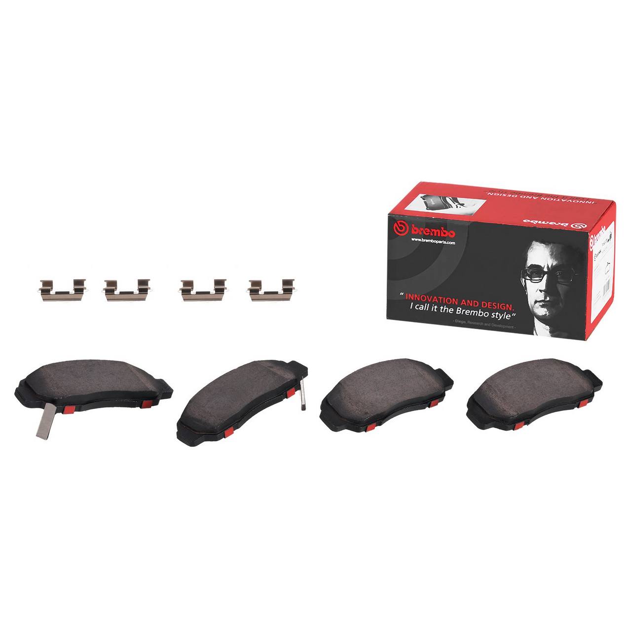 Honda Acura Disc Brake Pad Set - Front (Ceramic) 45022TR0E02 Brembo