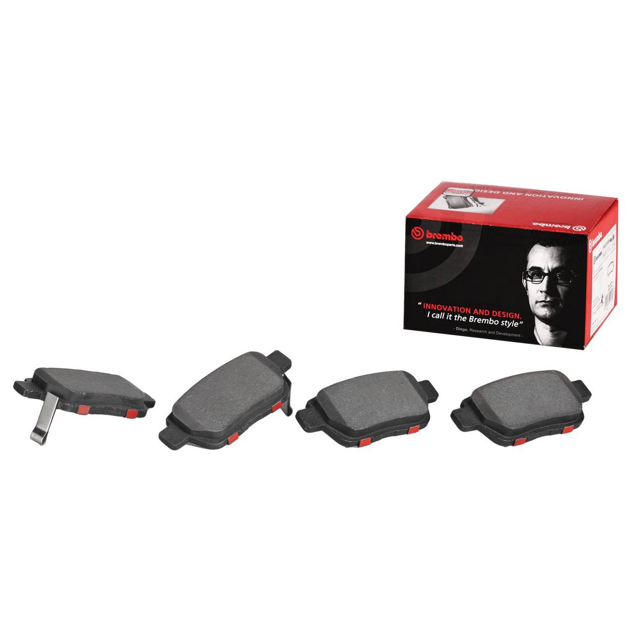 Acura Honda Disc Brake Pad Set - Rear (Ceramic) 43022TP6A00 Brembo