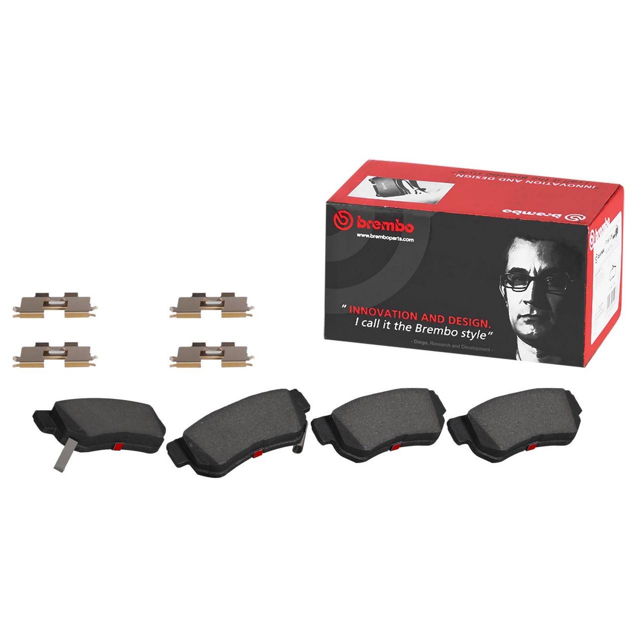 Kia Hyundai Disc Brake Pad Set - Front (Ceramic) 0K52Y3323Z Brembo