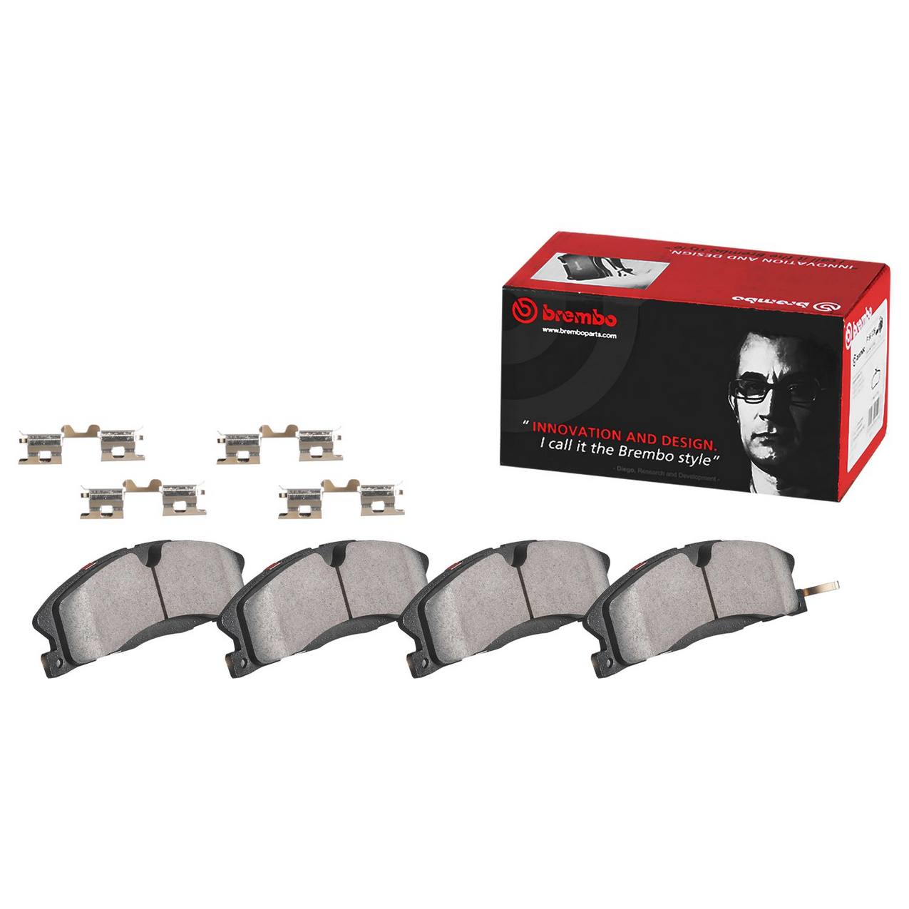 Kia Hyundai Disc Brake Pad Set - Front (Ceramic) 58101C2A20 Brembo